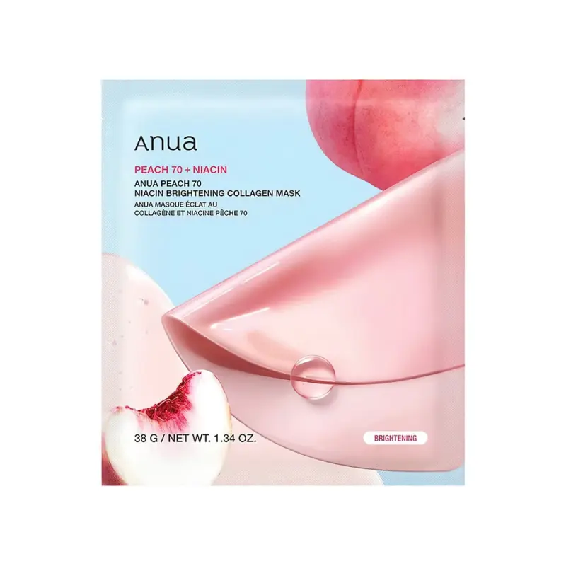 Anua  PEACH 70 NIACIN BRIGHTENING COLLAGEN MASK 38G (1EA) / Маска для лица