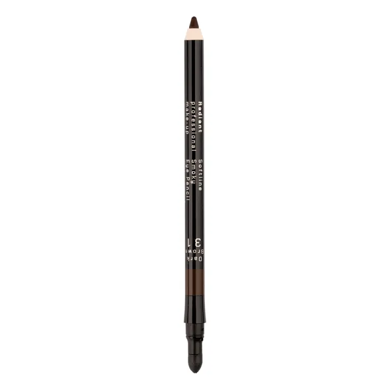 RADIANT  SOFT LINE WATERPROOF SMOKY EYES PENCIL No 31 - DARK BROWN Карандаш для глаз водостойкий Softline Eye Pencil Waterproof, т. 31 коричневый смоки