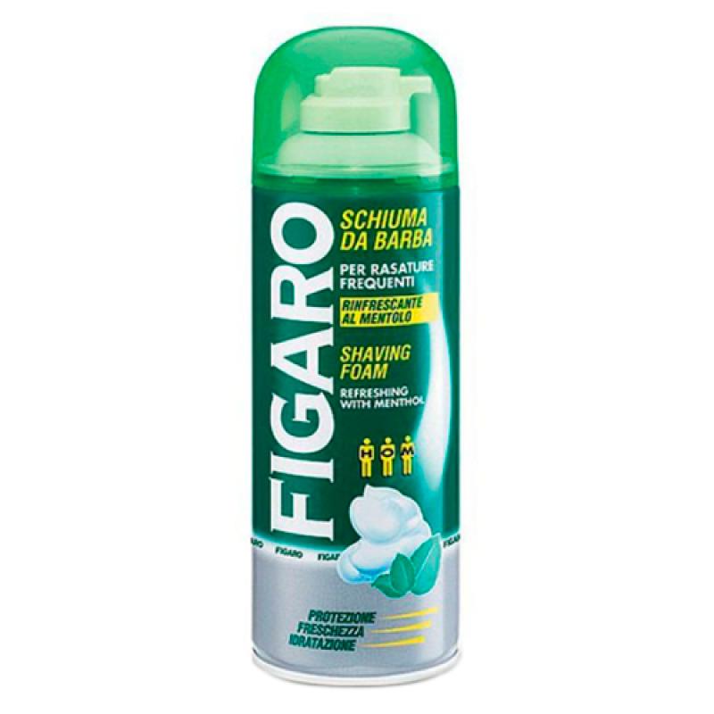FIGARO EXP SCHAVE BARBER MENTHOL Пена для бритья с ментолом 400 мл