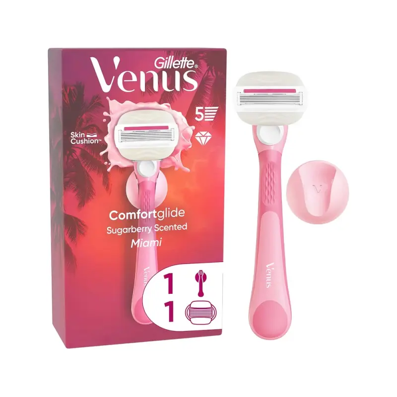 Venus бритва Comfortglide Miami Sugarberry с 1 сменным картриджем
