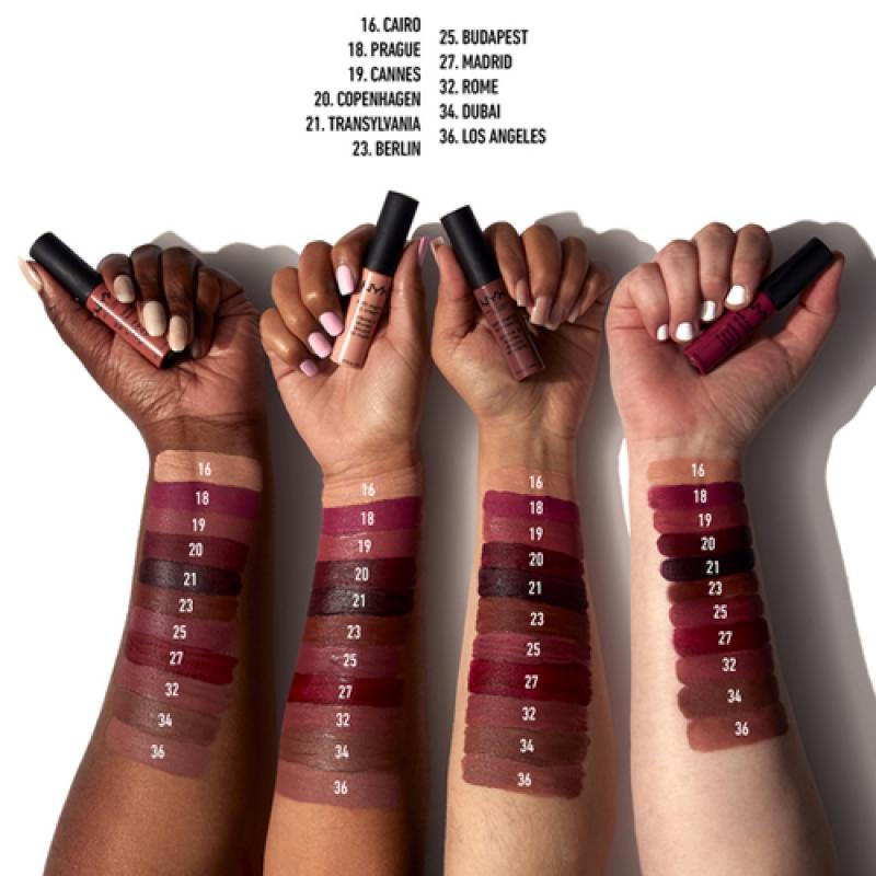 NYX PM Матовая кремовая помада Soft Matte Lip Cream, №19, Cannes 8 мл