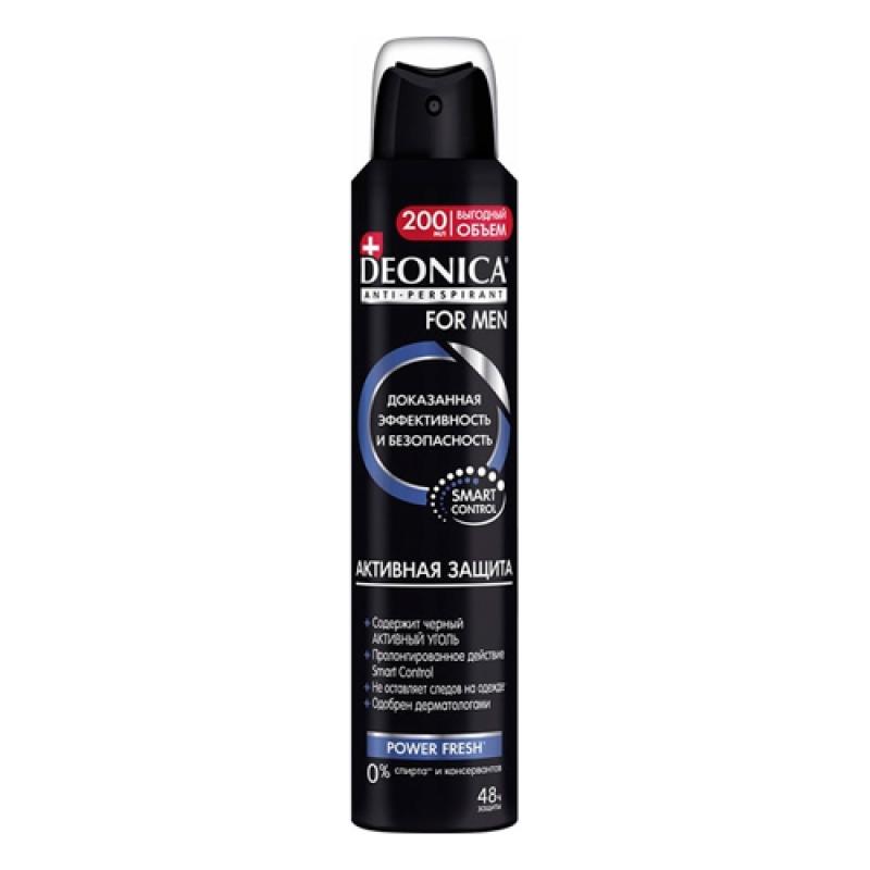 DEONICA FOR MEN Антиперспирант АКТИВНАЯ защита, 200 мл