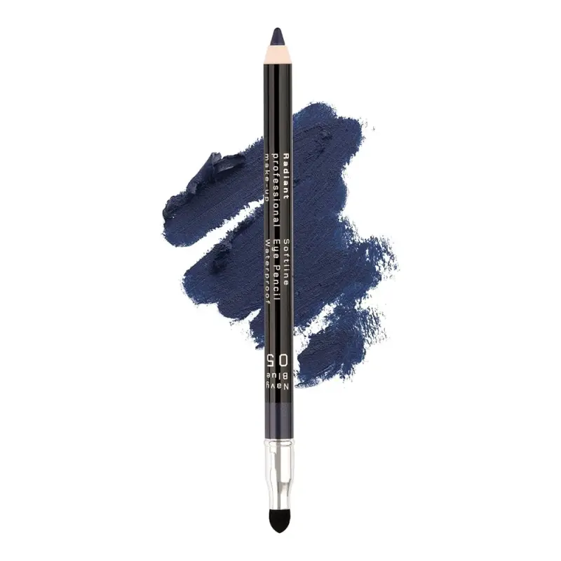 RADIANT  SOFT LINE WATERPROOF EYE PENCIL No 5 - NAVY BLUE Карандаш для глаз водостойкий Softline Eye Pencil Waterproof, т. 05 темно-синий