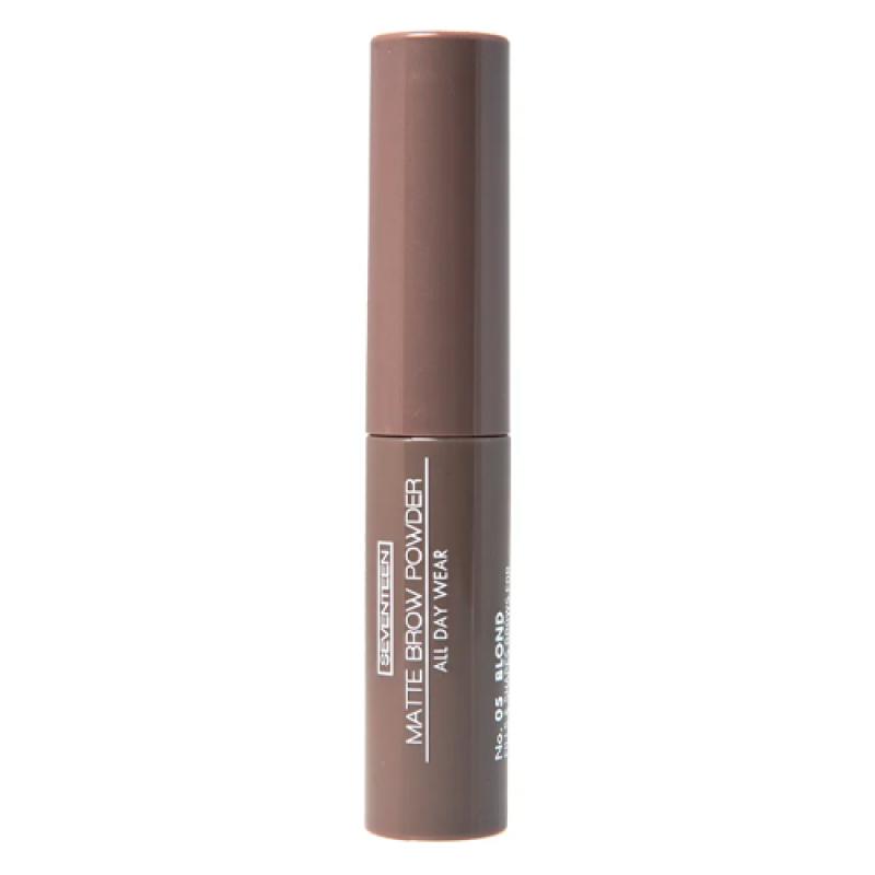 Seventeen Тени-пудра для бровей с матовым эффектом MATTE BROW POWDER ALL DAY WEAR т.05 миндаль
