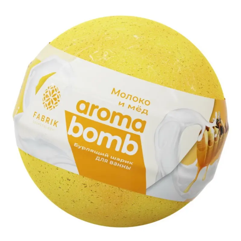 Fabrik Cosmetology Шарик бурлящий д/ ванны Mono Aroma Bomb Молоко и мёд 120 г