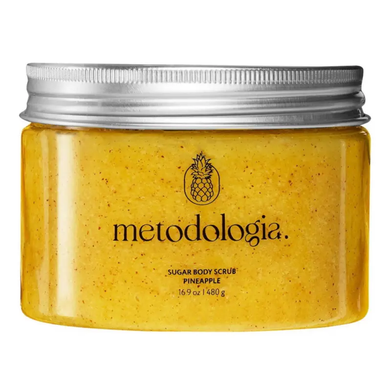 Fabrik Cosmetology Скраб д/тела антицеллюлитный сахарный Ананас Body scrub pineapple 480гр Metodologia