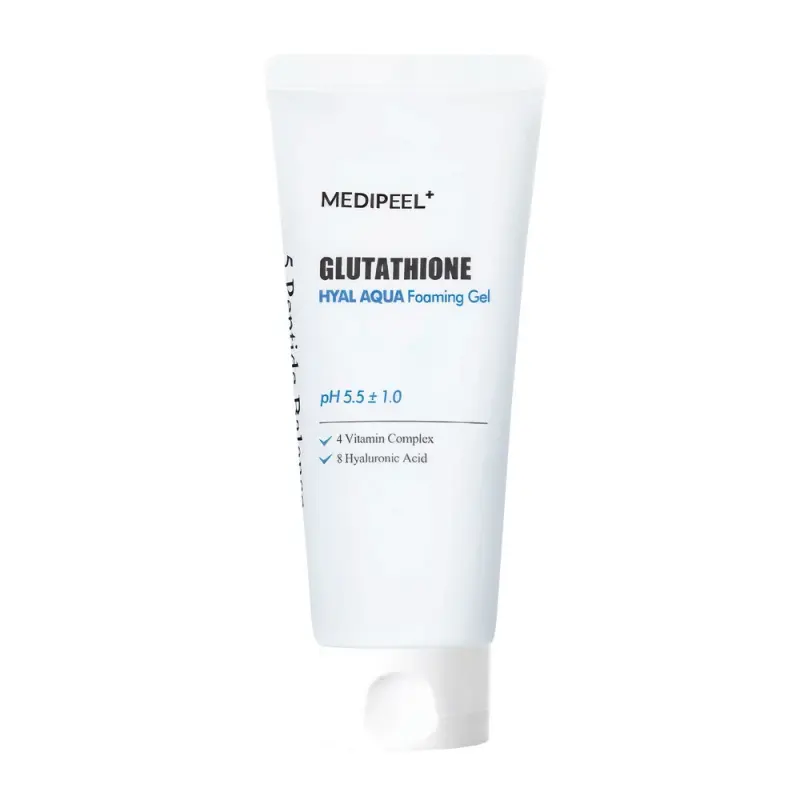 Medi-Peel GLUTATHIONE HYAL AQUA FOAMING GEL CLEANSER Увлажняющий гель-пенка для умывания лица MEDI-PEEL Glutathione Hyal Aqua Foaming Gel, 150мл