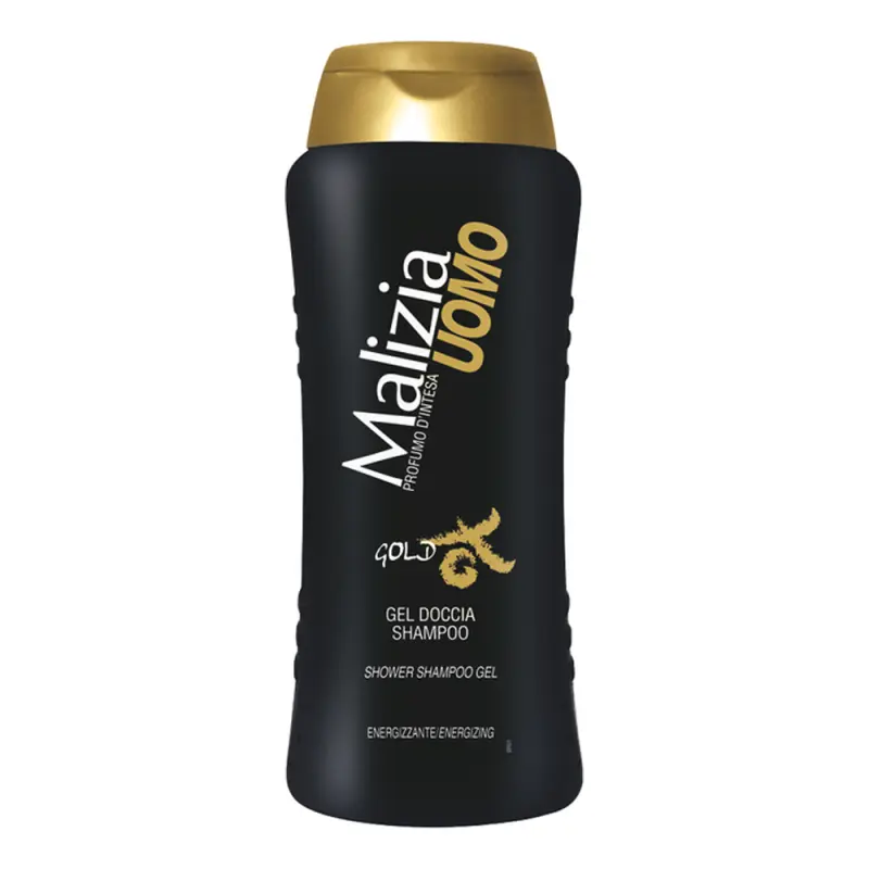 MALIZIA Гель-шампунь для душа  UOMO SHOWER SHAMPOO GEL GOLD 250 ML