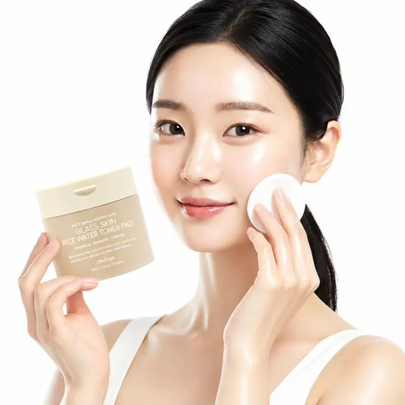 OOTD Glass Skin Rice Toner Pad
