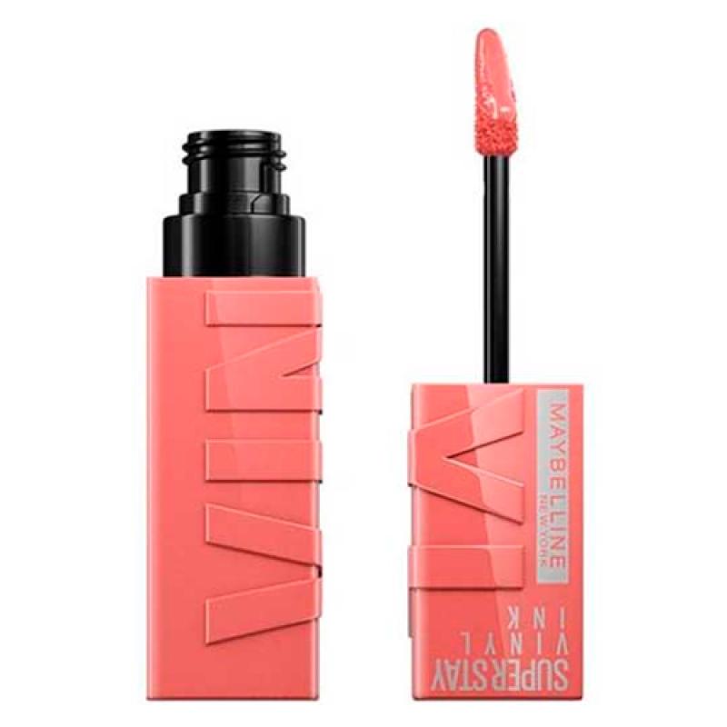 Maybelline Жидкая глянцевая помада Super Stay® Vinyl Ink, оттенок 100 Заколдованный