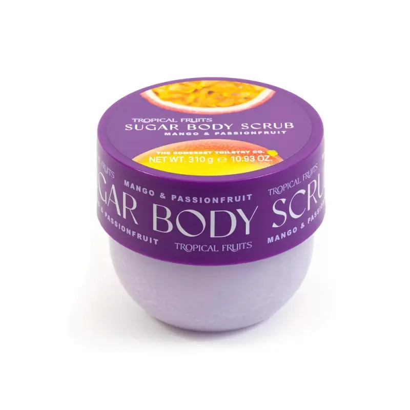 SOMERSET Tropical Fruit Mango & Passionfruit Sugar Scrub 310g Jar Сахарный скраб Манго и маракуйя 310гр