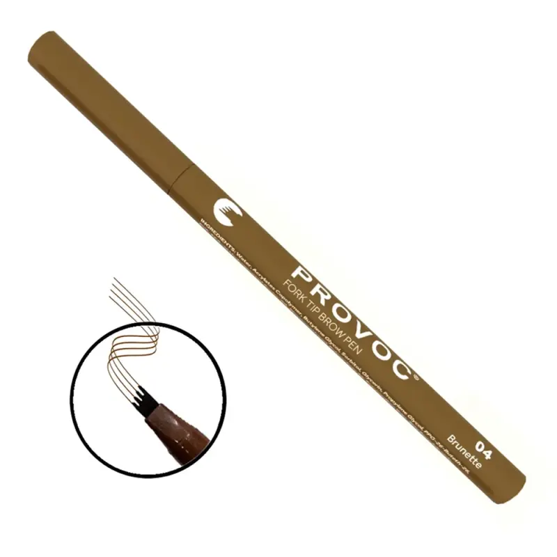 PROVOC FORK Tip Eyebrows Pen 04 Brunette Ультратонкий карандаш для бровей FRK04