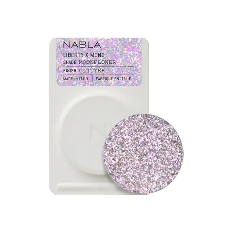 Nabla Liberty X Mono Glitter -Moonflower Тени для век Single в нескольких вариантах отделки 1г