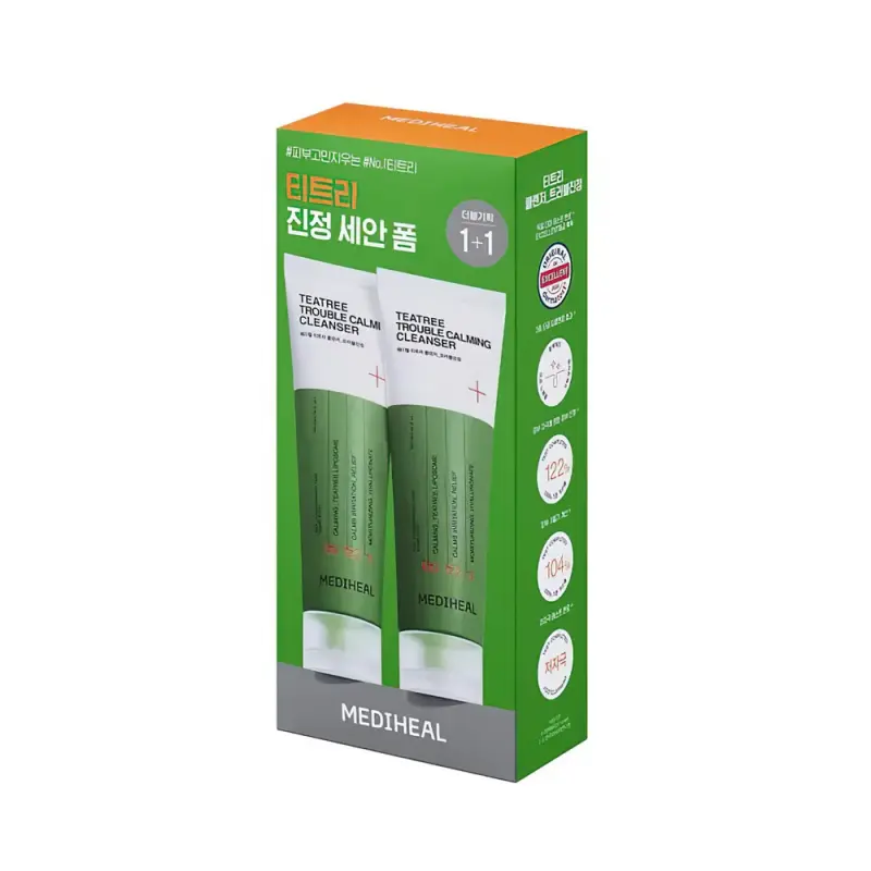 MEDIHEAL TEATREE CLEANSER TROUBLE CALMING  Гель для умывания с Чайным деревом 120 мл