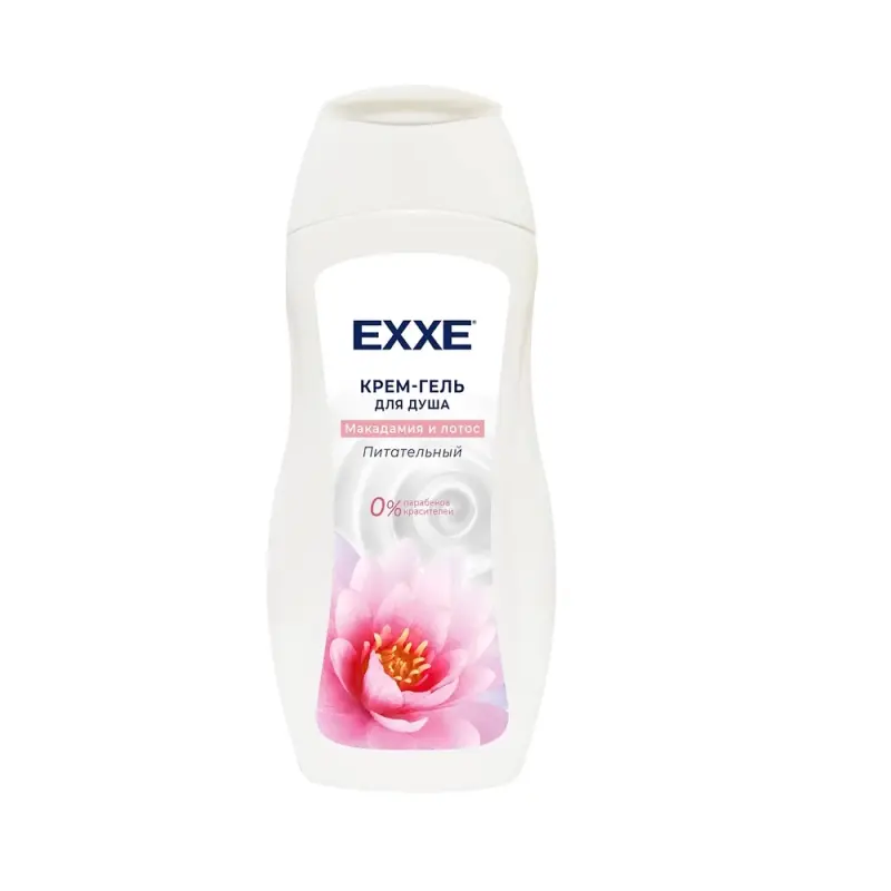 EXXE Крем-гель для душа Питательный Макадамия и лотос, 400 мл