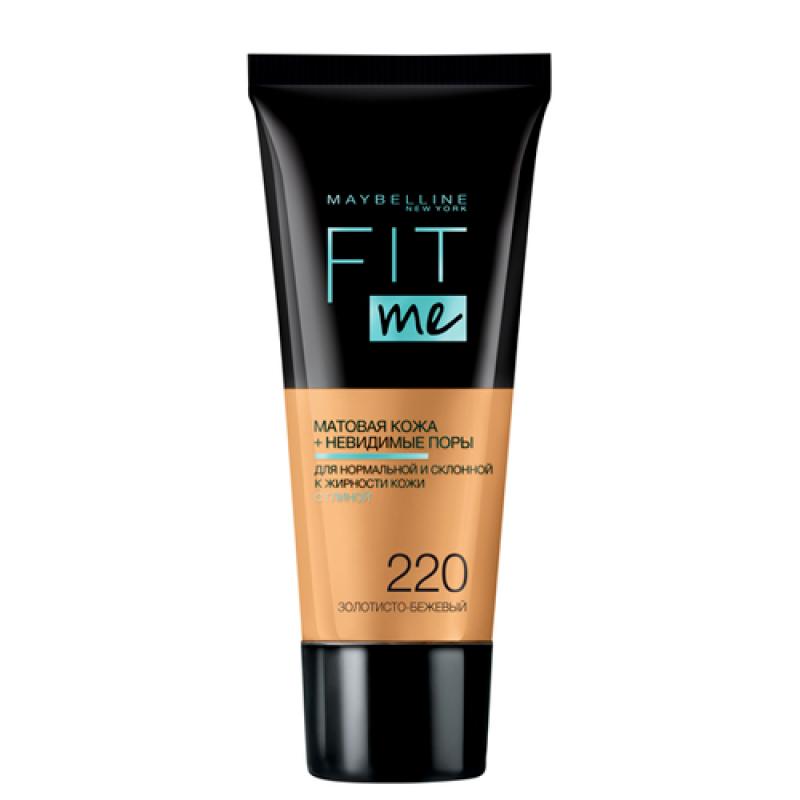 Maybelline Fit Me Тональный крем для лица  оттенок 220 золотисто-бежевый, 30 мл