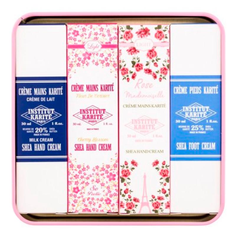 Rose Mlle BODY Набор 4 Кремы для рук Молочный крем, Вишневый цвет, Роза Mlle, Крем для ног по 30 мл