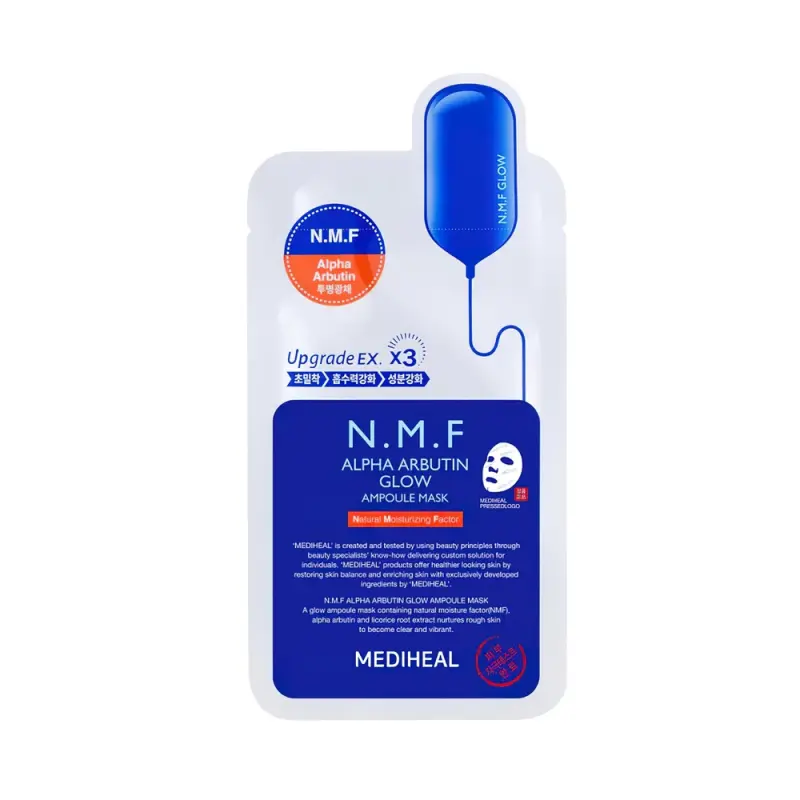 MEDIHEAL NMF ALPHA ARBUTIN GLOW AMPOULE MASK Маска-ампула NMF Alpha Arbutin Glow 25 мл