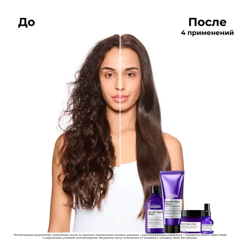 L'Oreal Professionnel Кератин Альфа Сыворотка для выпрямления волос 50мл