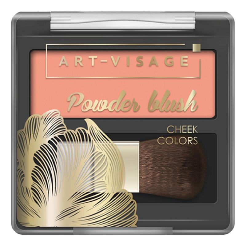 Art Visage Румяна компактные с кисточкой POWDER BLUSH 301 peach