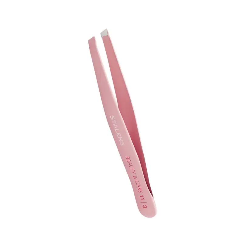 Staleks Pro Expert Пинцет для бровей BEAUTY & CARE 11 TYPE 3 (широкие скошенные кромки)