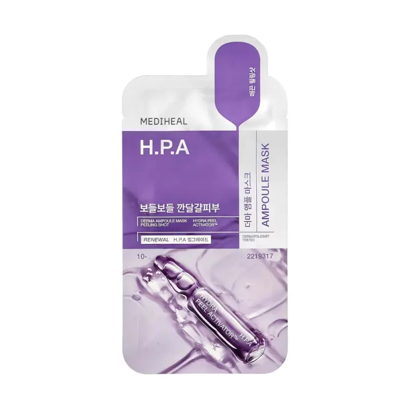 MEDIHEAL DERMA AMPOULE MASK H.P.A Ампульная тканевая маска с интенсивно увлажняющим комплексом 26 мл