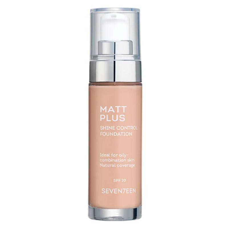 Seventeen Тональный крем матирующий MATT PLUS SHINE CONTROL FOUNDATION тон 03, натуральный
