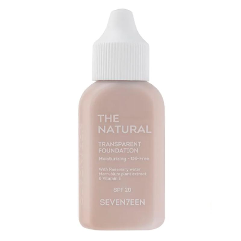 Seventeen Тональный крем с естественным покрытием THE NATURAL TRANSPARENT FOUNDATION, тон 1