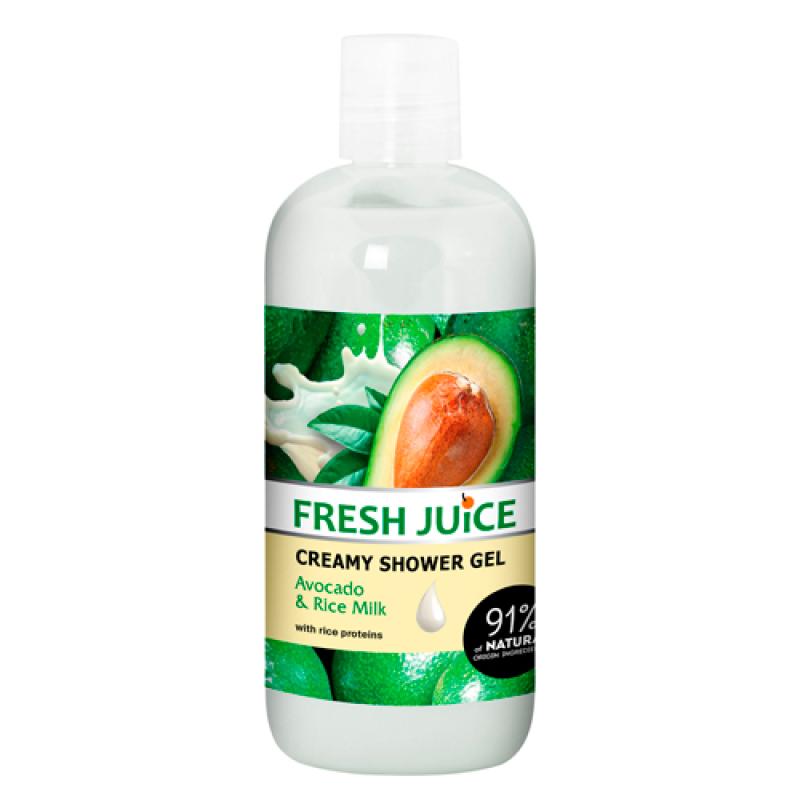 Fresh Juice Крем - гель для душа Avocado и Rice milk, 500 мл