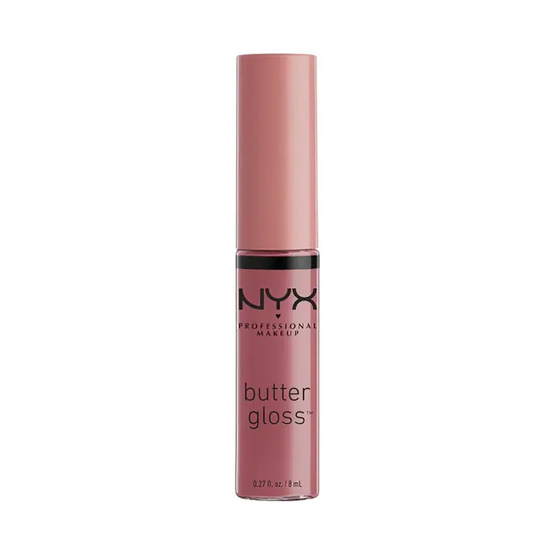 NYX Professional Makeup Увлажняющий блеск для губ Butter Lip Gloss, 15 Angel Food Cake, холодно - розовый, глянцевый, 8 мл.