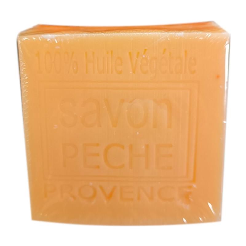 PEACH, with grape seed oil Square 100g Мыло ПЕРСИК с маслом из виноградных косточек
