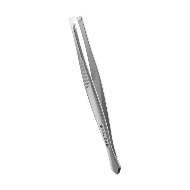 Staleks Pro Expert Пинцет для бровей CLASSIC 10 TYPE 1 (широкие прямые кромки)