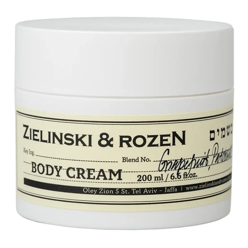 Zielinski & Rozen Крем для тела в банке Грейпфрут, Пачули, Белая Роза 200мл