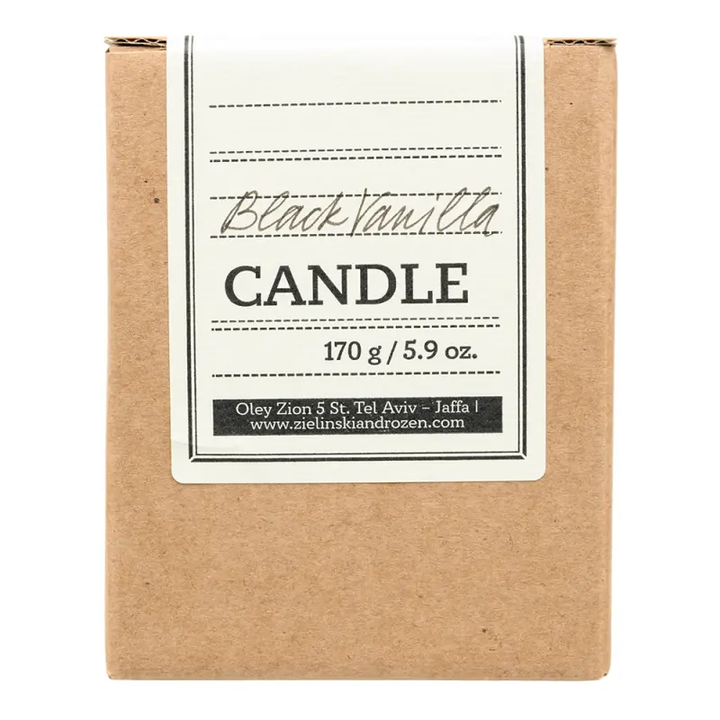 Zielinski & Rozen Свеча и спички Черная Ваниль (170гр) / Candle and matches Black Vanilla (170g)