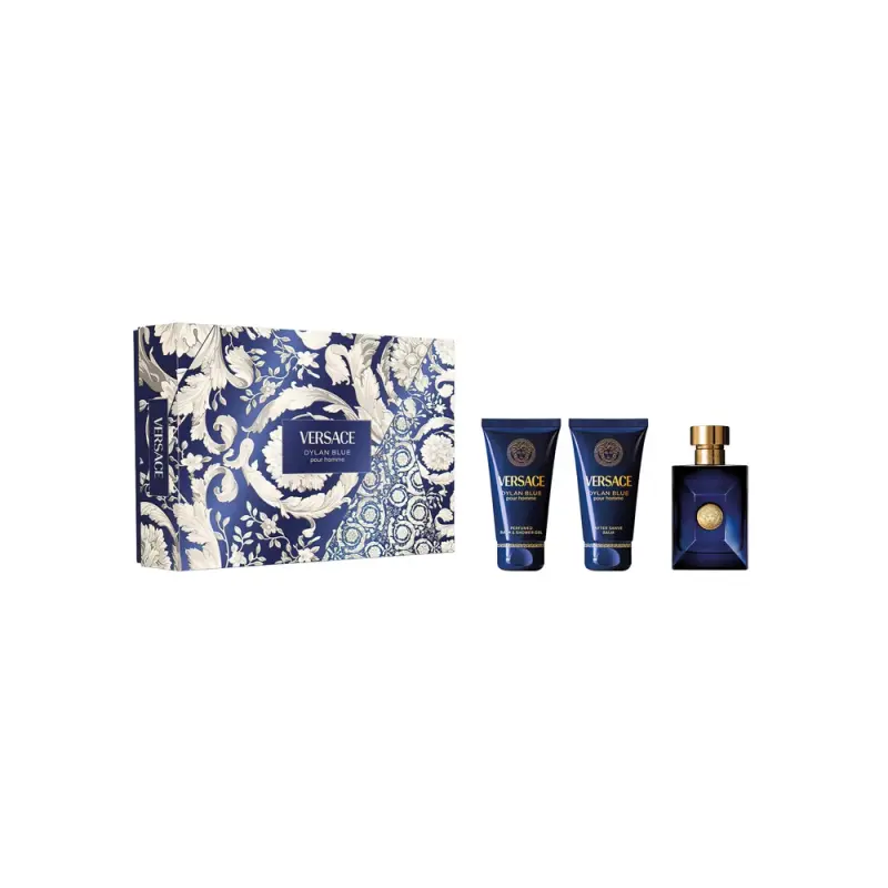 VERSACE POUR HOMME DYLAN BLUE Set EDT 50ml+Sh/G 50ml+Af/Sh Balm 50ml