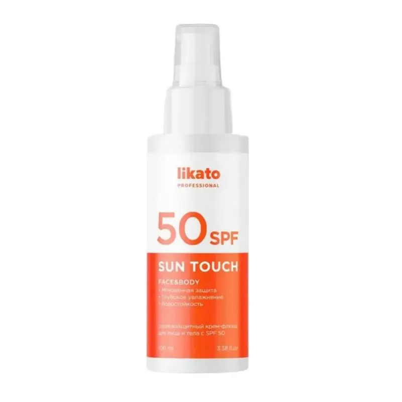 LIKATO professional Солнцезащитный крем-флюид для лица и тела с SPF 50 100 мл