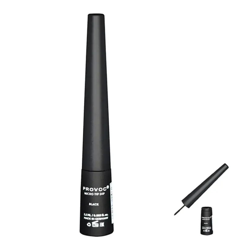 PROVOC MICRO TIP Dip Liquid Eyeliner 01 Black Высокопигментированная подводка для глаз MCT01