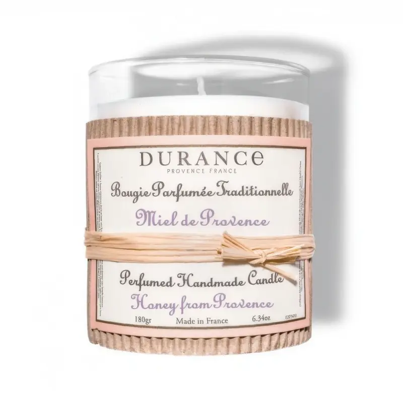 DURANCE  Парфюмированная свеча ручной работы Perfumed handmade Candle 180 gr 6.34 oz Honey from Provence