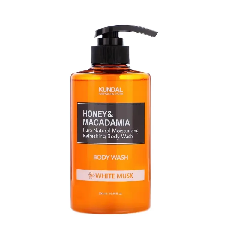 Kundal Гель для душа: HONEY & MACADAMIA PURE BODY WASH 500ML - WHITE MUSK