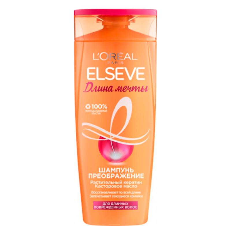 L'oreal ELSEVE Шампунь Длина Мечты, д дл-ых пов-ых волос, с кератином, 400 мл