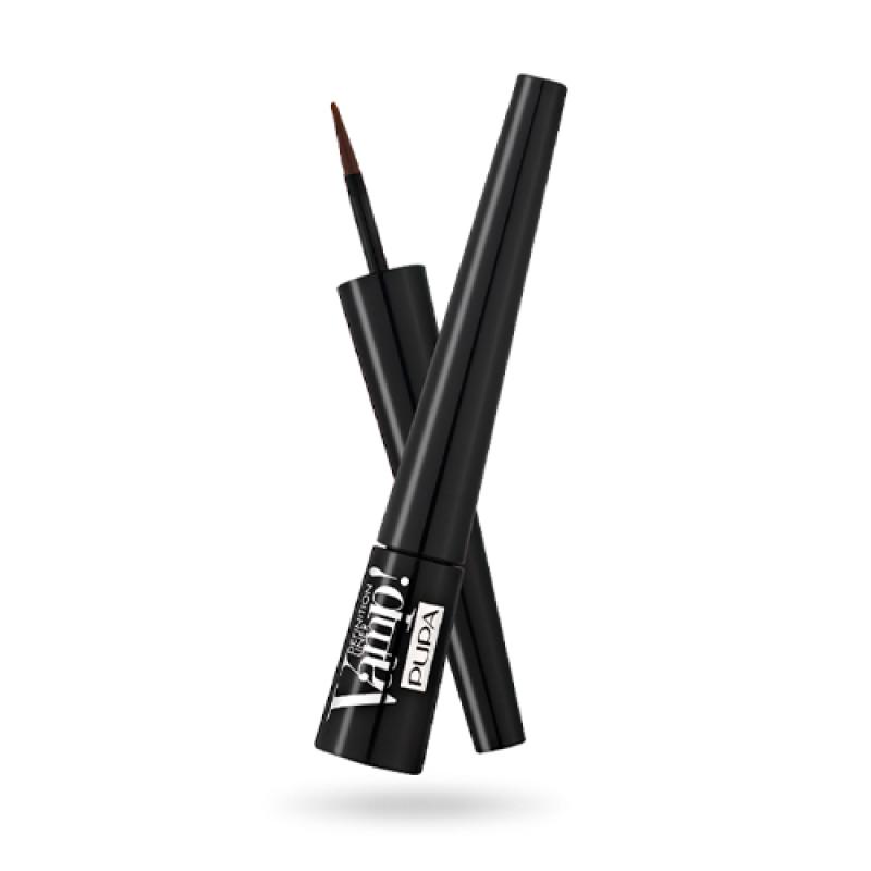PUPA  Подводка для глаз т.200 с фетровым аппликатором  VAMP! DEFINITION LINER, коричневый
