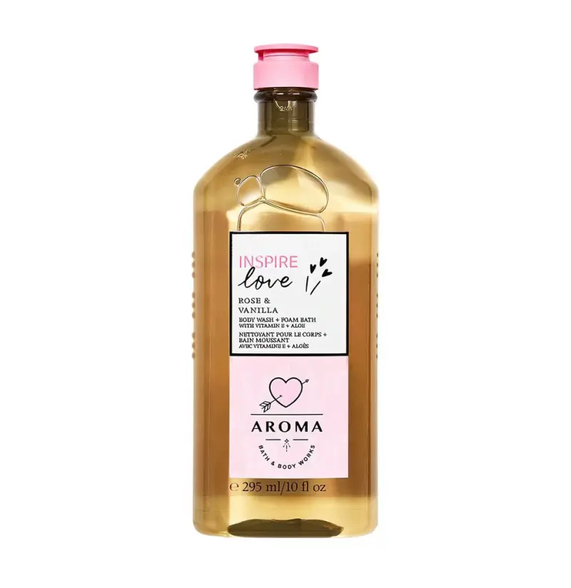 Bath & Body Works AROMATHERAPY SHOWER GEL ROSE VANILLA