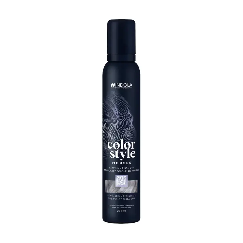 INDOLA Color Style Mousse Pearl Grey Оттеночный мусс для укладки волос Жемчужный Серый 200мл