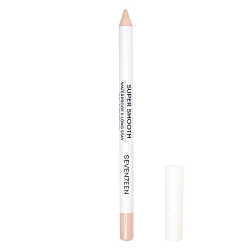 Seventeen Карандаш д/век водостойкий т.50 с витамином Е Super Smooth W/P&Longstay Матовый бежевый