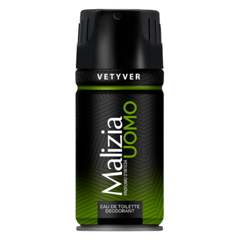 MALIZIA UOMO EDT DEO SPRAY VETYVER Парфюмированный дезодорант  150 ML