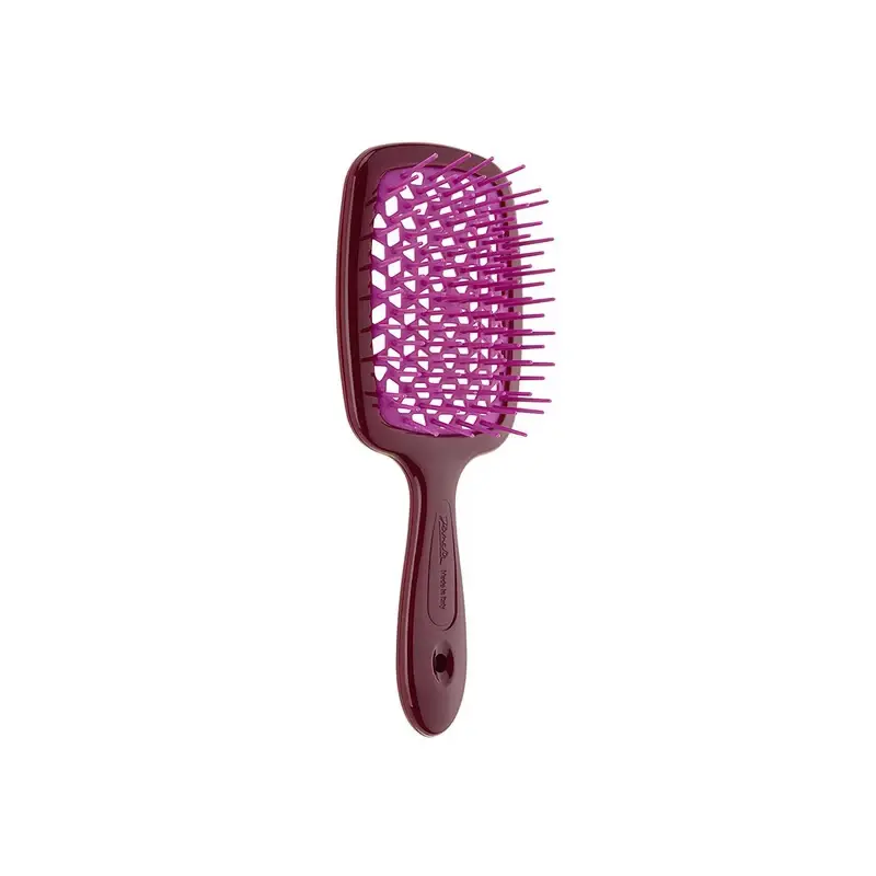 Janeke SUPERBRUSH РАСЧЕСКА бургундия с розовым  20,3x8,5x3,1СМ