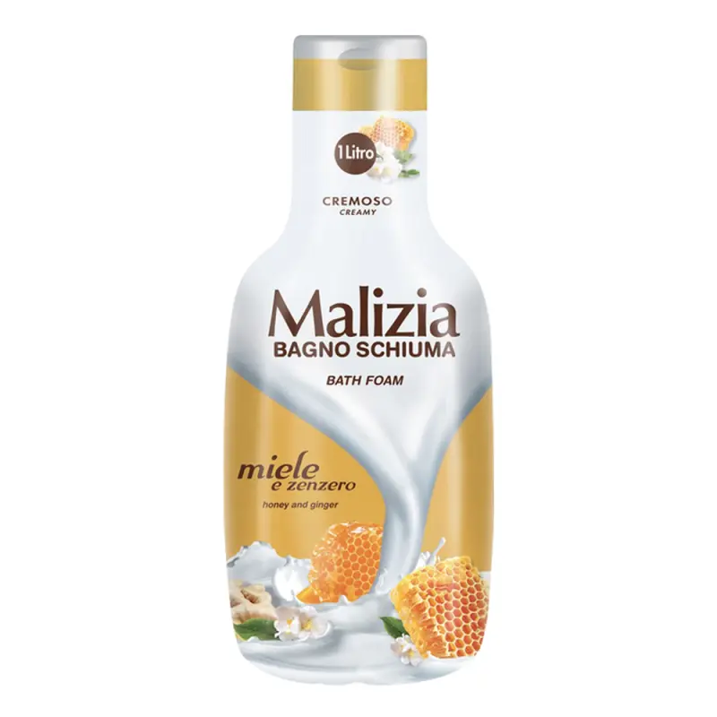 MALIZIA Пена для ванны с ароматом мёда и имбиря  FAMIGLIA BATH FOAM HONEY & GINGER