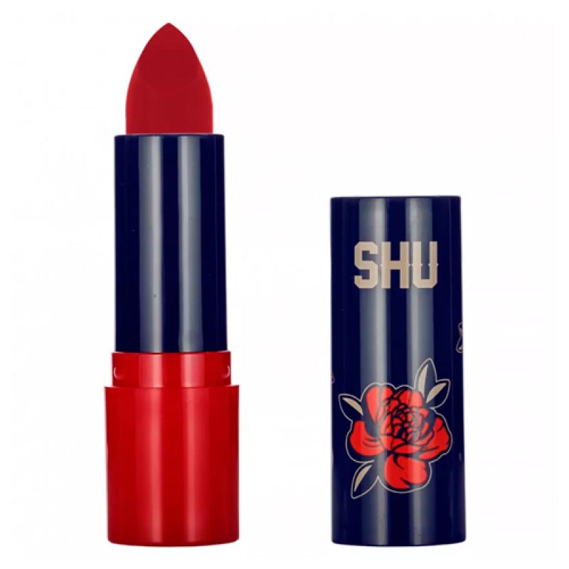 SHU ПОМАДА ДЛЯ ГУБ МАТОВАЯ GONNA BE HOT МАРКИ SHU №410 красно-розовый