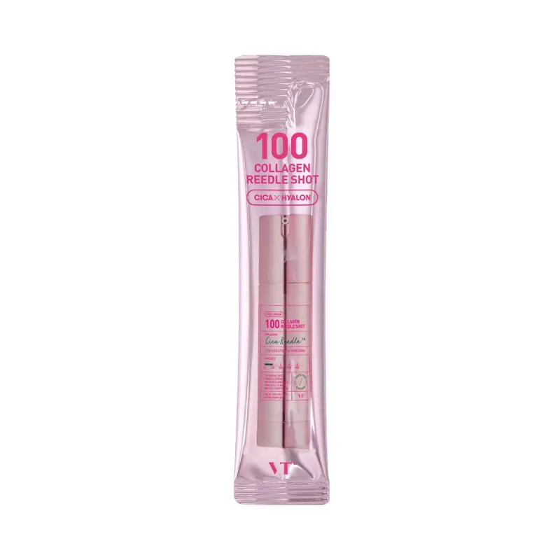 VT 100 COLLAGEN REEDLE SHOT Сыворотка-бустер для лица с микроиголками с колагеном в мини саше 2 мл