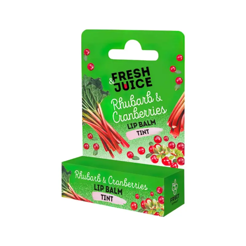 Fresh Juice Бальзам для губ Rhubarb & Cranberries , 3,6 г